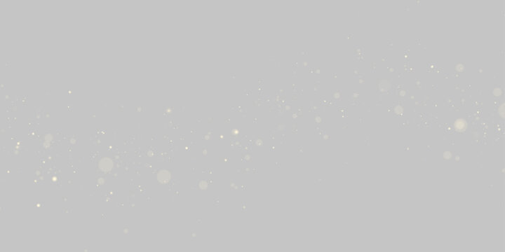 Gold sparkle, star and shimmer with glitter dust in soft glowing bokeh. Magical festive stardust, particle, twinkle and highlights. Sparks, glare, lens flare and flare PNG vector illustration.