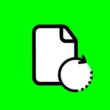 A File Restore Lottie animation representing data recovery and document restoration. Ideal for backup solutions, cloud storage, disaster recovery systems, and file management platforms.
