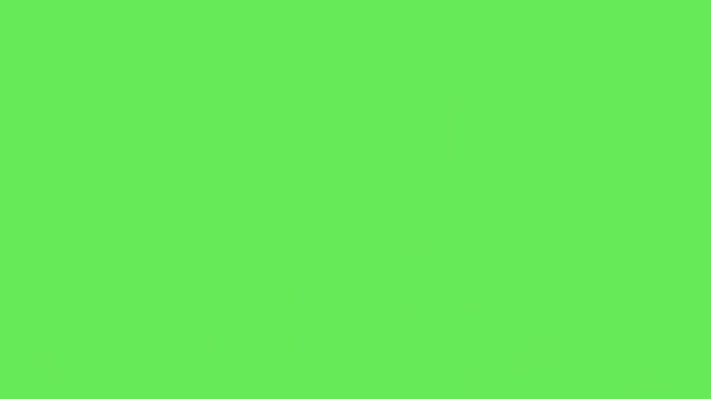 Realistic colorful ribbons floating on green background.