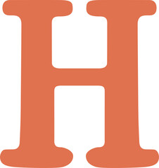 alphabet letter H icon © maridownload