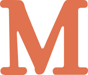 alphabet letter M icon © maridownload