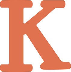 alphabet letter K icon © maridownload