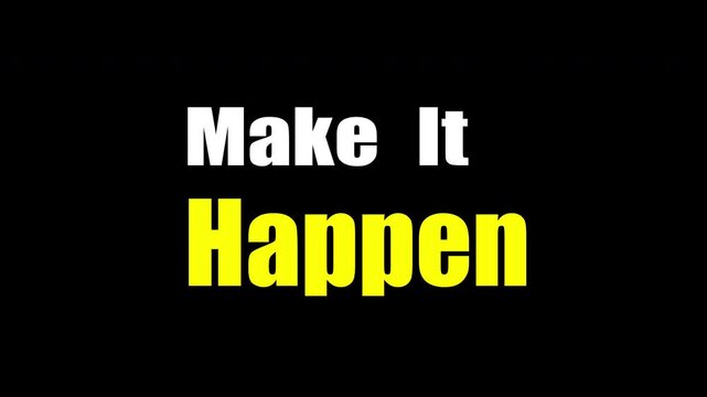 Goal Achievement Concept Animation - Make It Happen