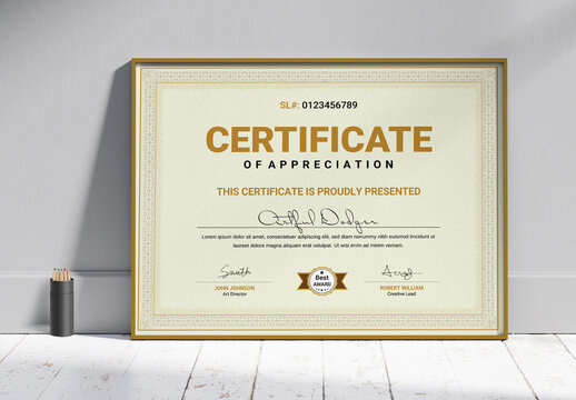 Classic Vintage Certificate Layout