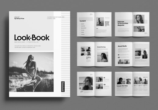Minimal Fashion Lookbook Magazine Template