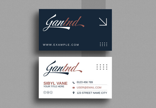 Modern Business Card Layout