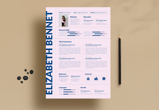 Resume Template Layout