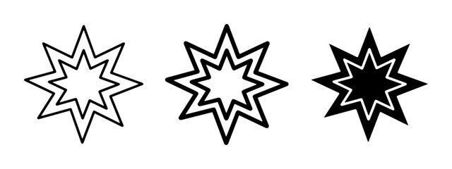 Explosion Starburst Icons, Comic Boom Shapes, Graphic Elements Set © Khokon