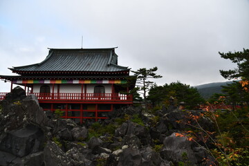 Fototapeta premium 群馬県 嬬恋村の鬼押し出し園