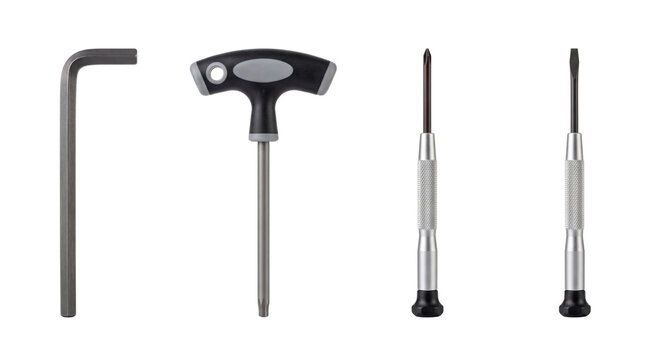 Precision manual screwdrivers and allen keys hardware tools