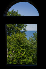 bałtyk. morze, Gąski, piasek, woda, latarnia morska, widok, panorama, krajobraz © Estera