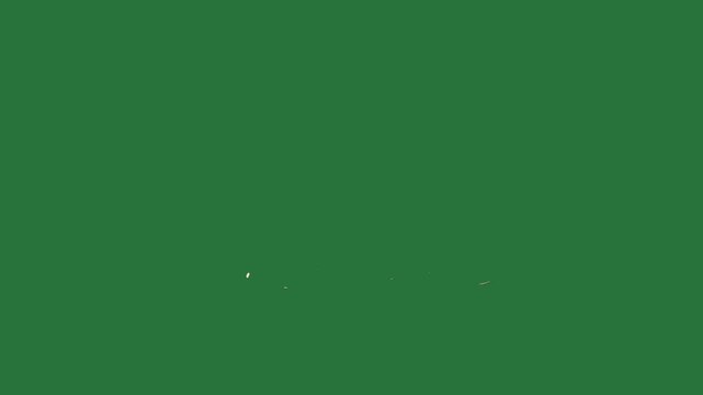 A green background with small hole in the middle and drop of water on screen two white circles it circle splash green screen animated chromakey background design cartoonish colorful