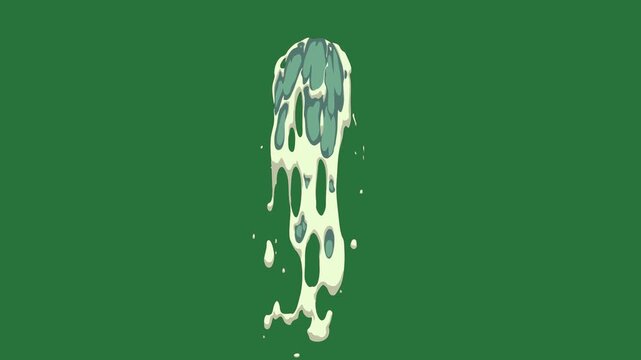A green screen with white paint splash on it and cow standing in the middle of field milk background drip substance blue an image animated chromakey background elements expression style