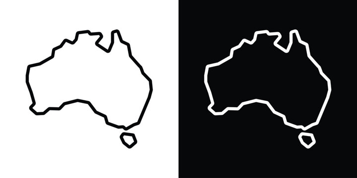 Australia map icon