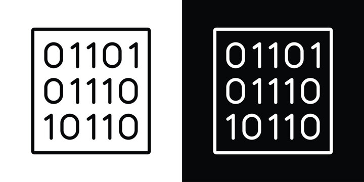 Binary code icon