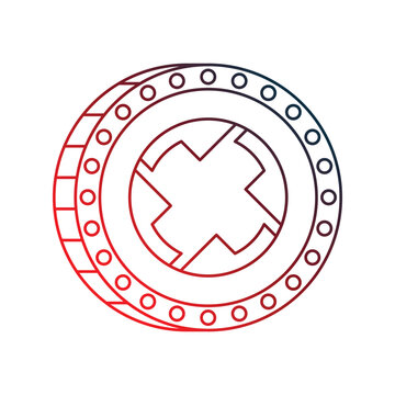 Zrx Coin icon with white background vector stock illustration