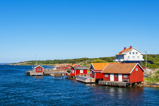 Hafen von L&aring;ngag&auml;rde auf der Insel S&uuml;dkoster nahe Str&ouml;mstad, Schweden