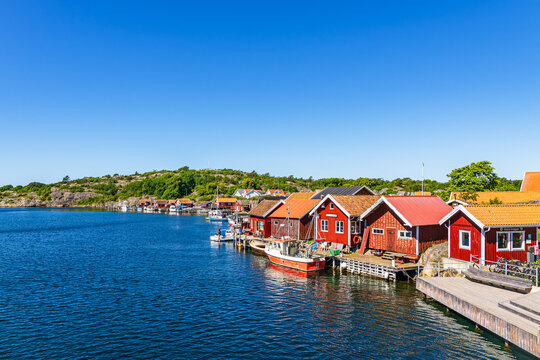 Hafen von V&auml;stra Bryggan auf der Insel Nordkoster nahe Str&ouml;mstad, Schweden