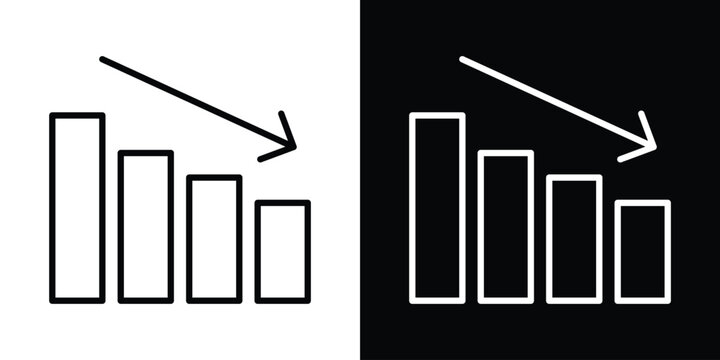 Reduction chart icon
