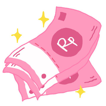 Money of Indonesian Rupiah illustration Cute