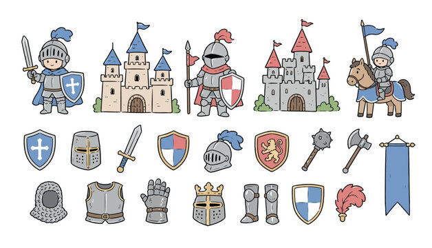 Medieval Castle Knight Shields.