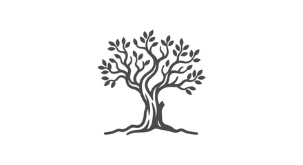 Fototapeta premium Tree with Branches and Leaves.