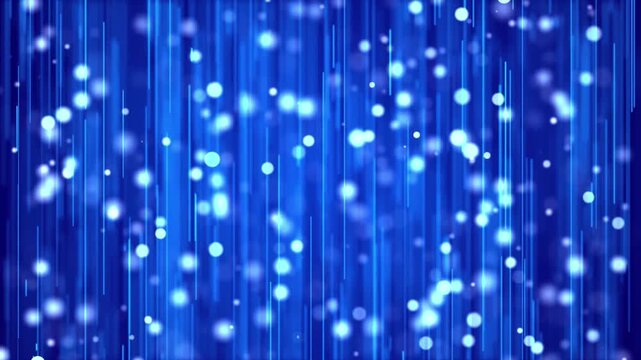 A digital composition featuring abstract blue arrows pointing in various directions against a dark blue background. 