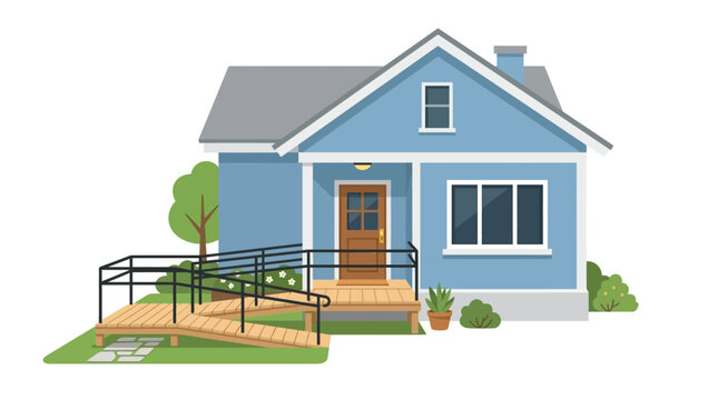 A house with a ramp on National Disability Independence Day