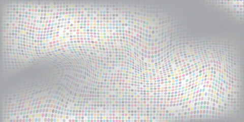 Colored dots background template. Colorful cover for poster, brochures, flyer, greeting card template. Vector illustration. © andriyan