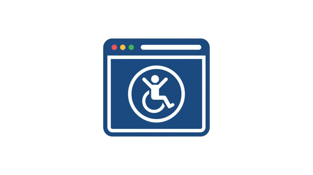 National Disability Independence Day vector icon for screen reader software