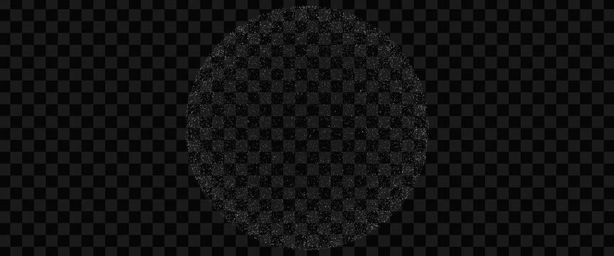 Sugar powder, salt vector texture isolated on black transparent background. White sugar particles. Vector flour illustration. Snow isolated on black.