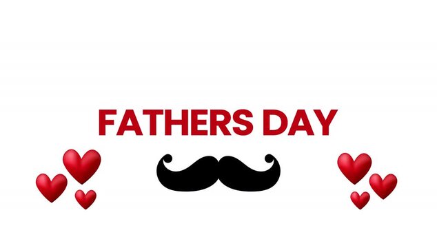 Father's Day 3D text animation.typhographlogo