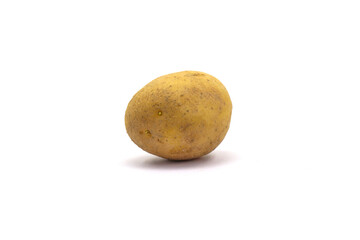 Fototapeta premium Potatoes on a white background. For cooking.