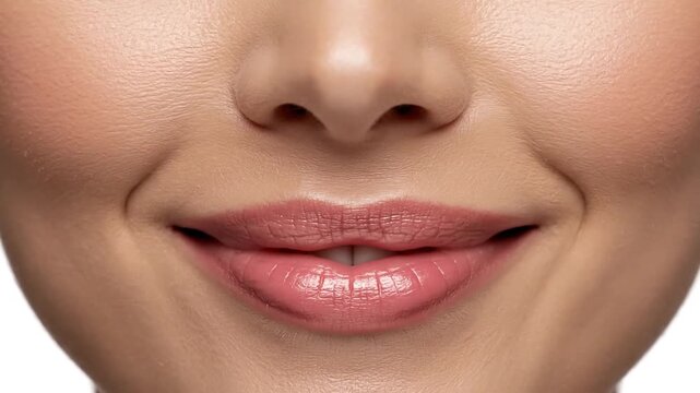 Lip Augmentation - Before and After Transformation for Fuller Lips.