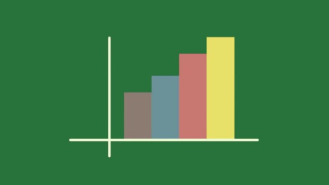 green border screen bar chart computer green screen animated chromakey elements composition expression layers colorful motion movement style