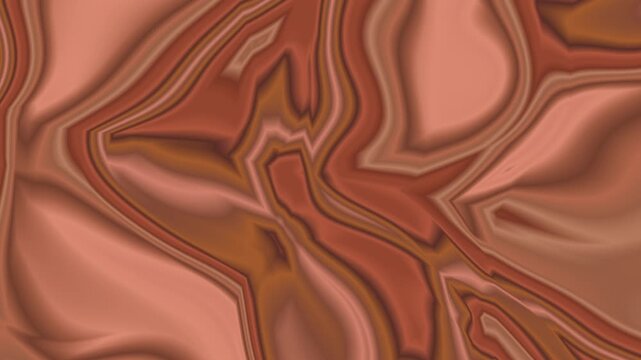 Video Background Rustic Terracotta Copper Bronze Metallic Foil Chaotic Marbling Fluid Texture Sharp Geometric Folding Design