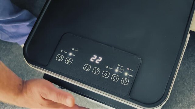 Decrease the temperature on a portable air conditioner in a simple way