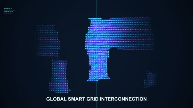 Global smart grid interconnection network visualization
