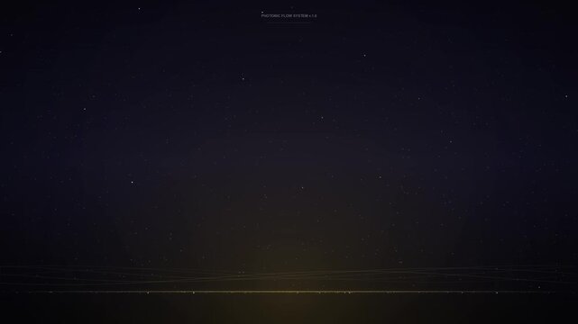 Vertical particle flow, photon stream, abstract motion