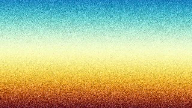 Abstract loop background with smooth blue, yellow, and light beige gradient colors and a subtle grainy texture, creating a soft