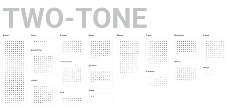 Two-Tone Material Icons Set