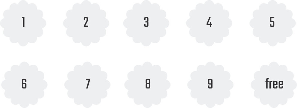 Loyalty Stamp Card Coupon Template