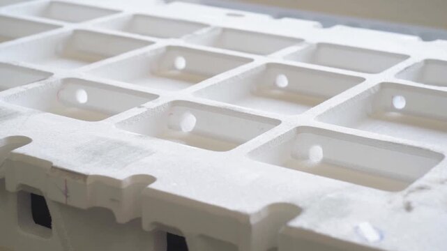 White Polystyrene Foam Packaging Tray for Product Protection