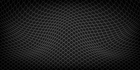 Net texture pattern on white background. Net texture pattern for backdrop and wallpaper. Realistic net pattern with black squares. Geometric background, vector Eps10 © Faisol