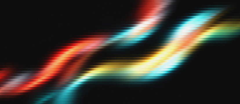 Vibrant Multicolor Neon Light Streaks with Dynamic Gradient Flow Abstract Background for Futuristic Technology Branding Modern Presentations and Premium Creative Design
