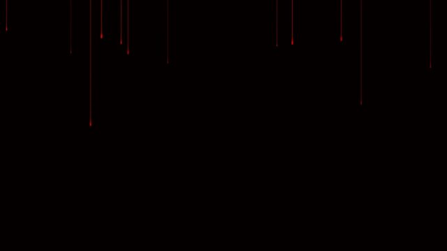 Black Screen Transition with Red Pixel Dots Fading in and Out Cinematic Abstract Background