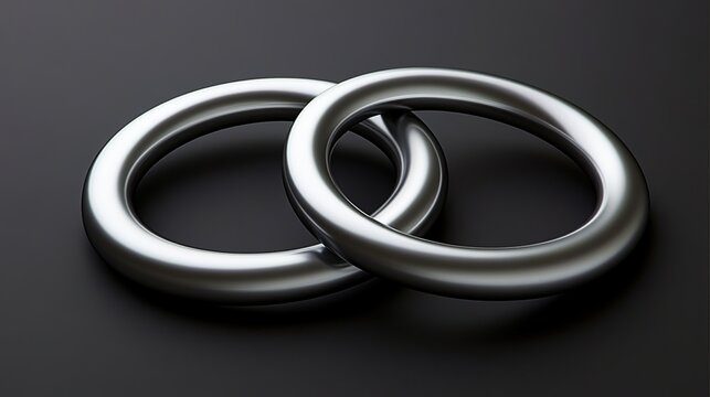 continuously. Three interlocking, continuously rotating rings on a dark background, symbolizing perpetual motion. STEM education sheets.