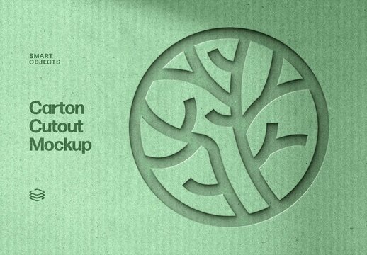 Carton Cutout Mockup For Packaging And Retail Design