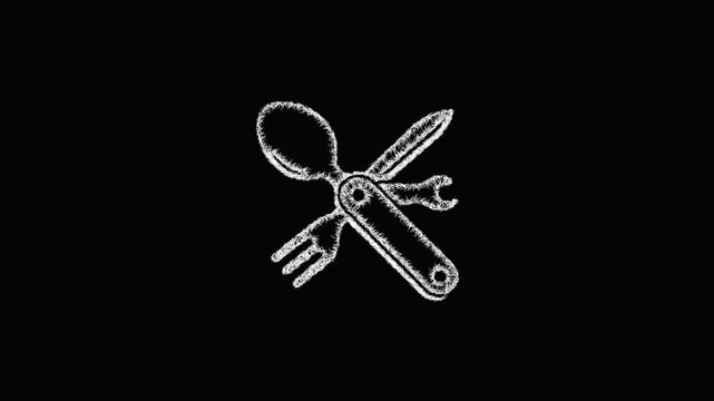 Sketch multi tool spoon icon animation - smooth progressive reveal