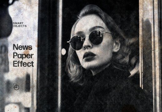 News Paper Effect For Poster And Print Design